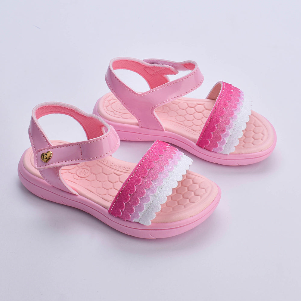 Sandália Menina Infantil Kidy Toys Baby Rosa