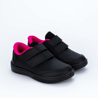TÊNIS MENINA INFANTIL KIDY USEFULL COLLEGE PRETO/PINK