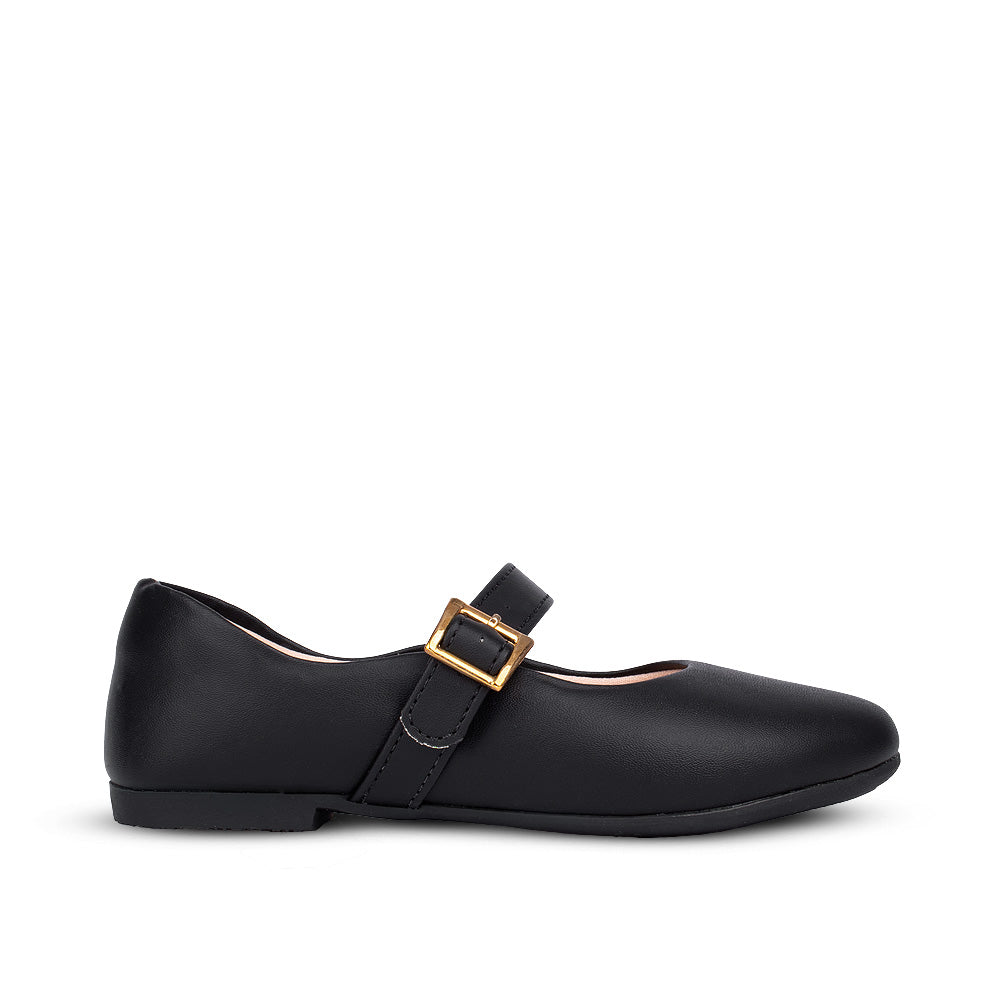 Sapatilha Infantil Menina Kidy Soft Preto Delicada Fivela