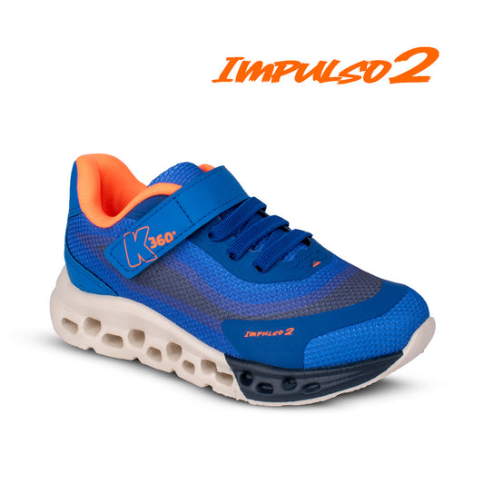 Tênis Infantil Menino Kidy K360 Impulso 2 Azul Conforto