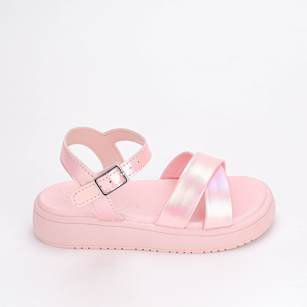 SANDÁLIA KIDY MINI FLAT FORM NUDE