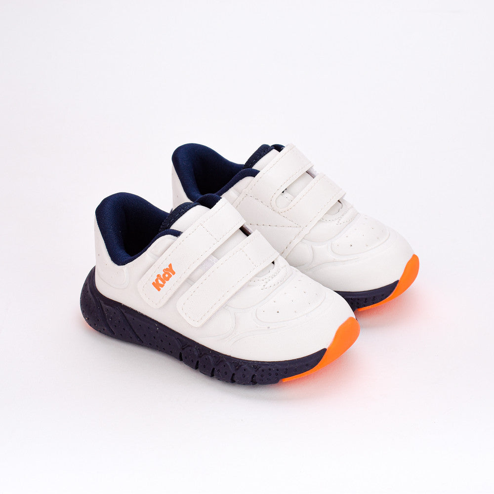 TENIS INFANITL MENINO KIDY EQUILIBRIO BRANCO/MARINHO