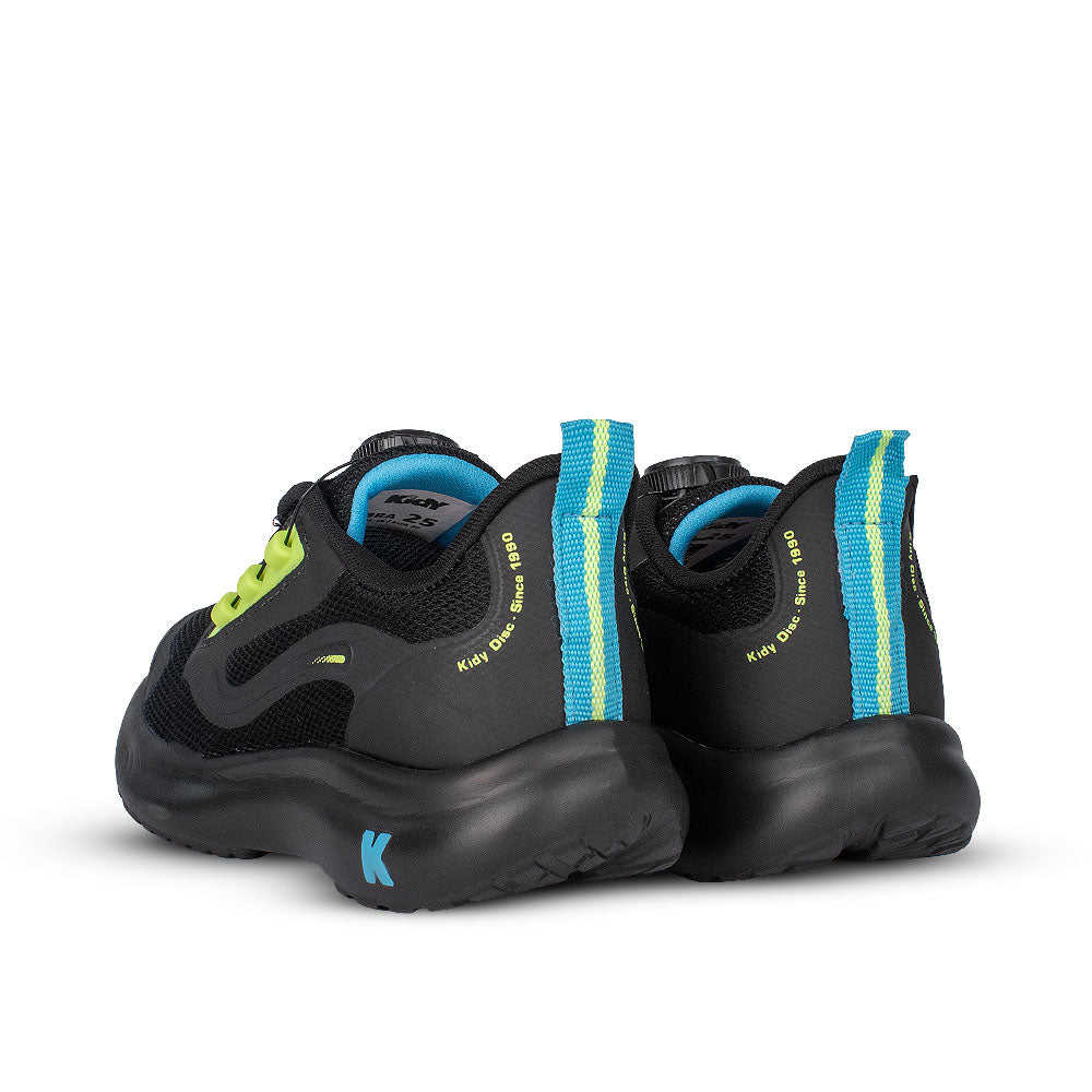 Tênis Infantil Menino Kidy Nuvem Preto Azul Conforto e Estilo