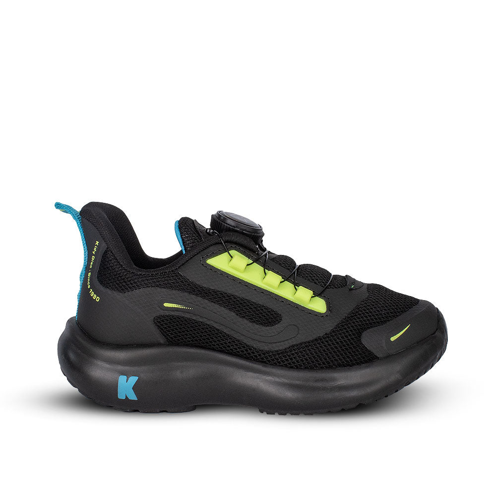 Tênis Infantil Menino Kidy Nuvem Preto Azul Conforto e Estilo