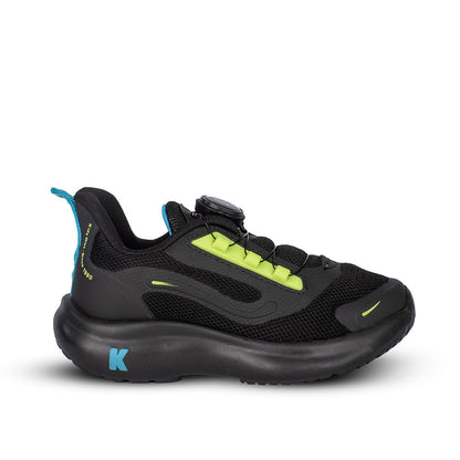 Tênis Infantil Menino Kidy Nuvem Preto Azul Conforto e Estilo