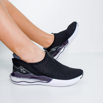 Tênis Menino Infantil K360 Alpha Air Preto e Prata - Kidy