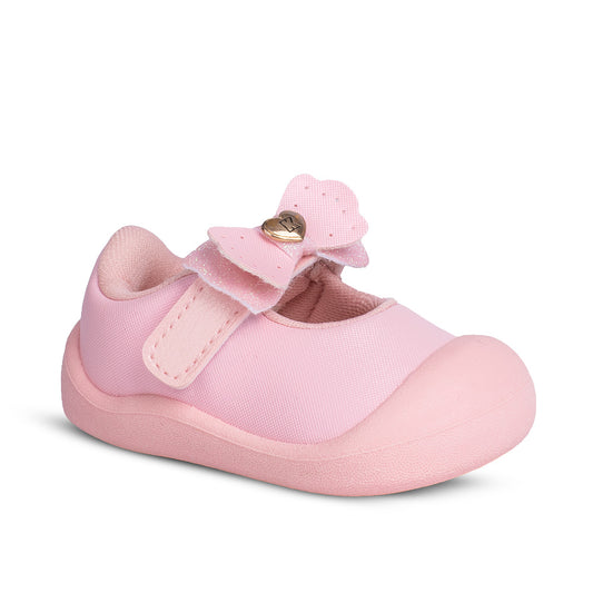 Tênis Sapatilha Infantil Menina Kidy Nude Delicado Primeiros Passos