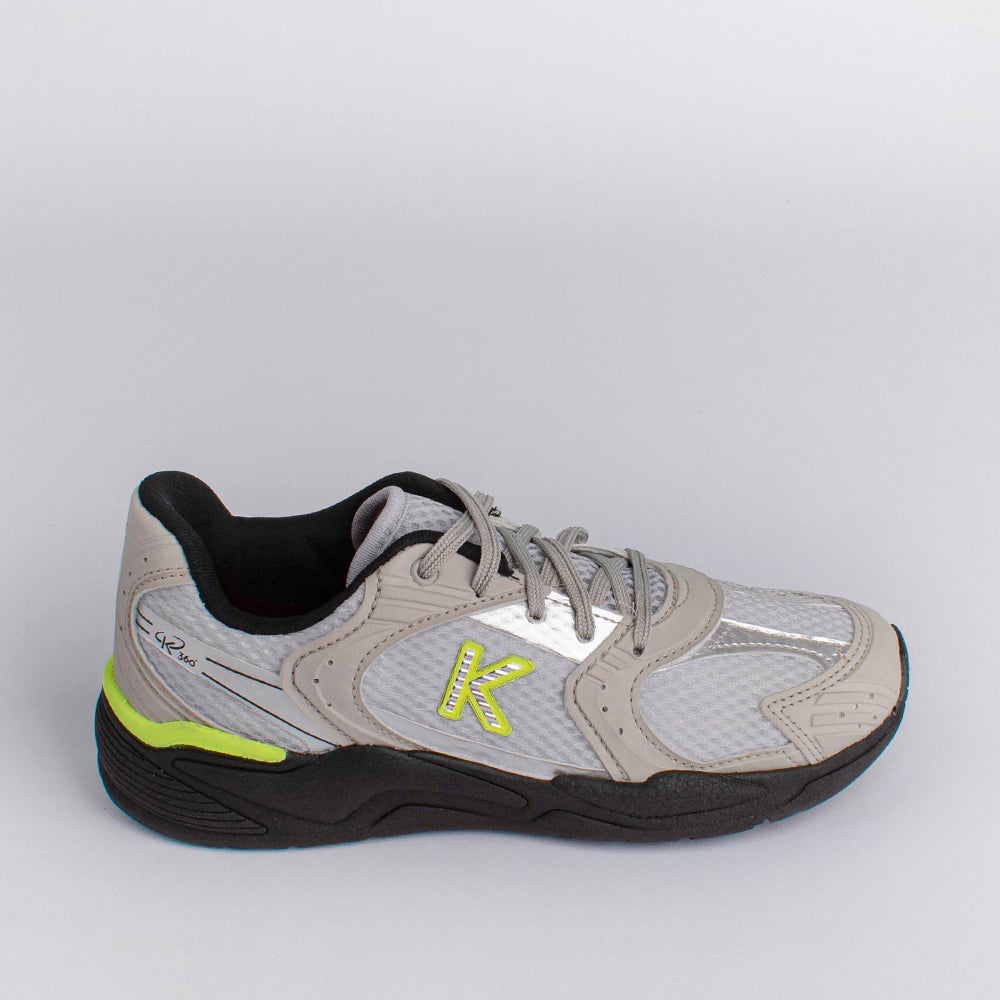 Tênis Menino K360 Retro Cinza e Preto