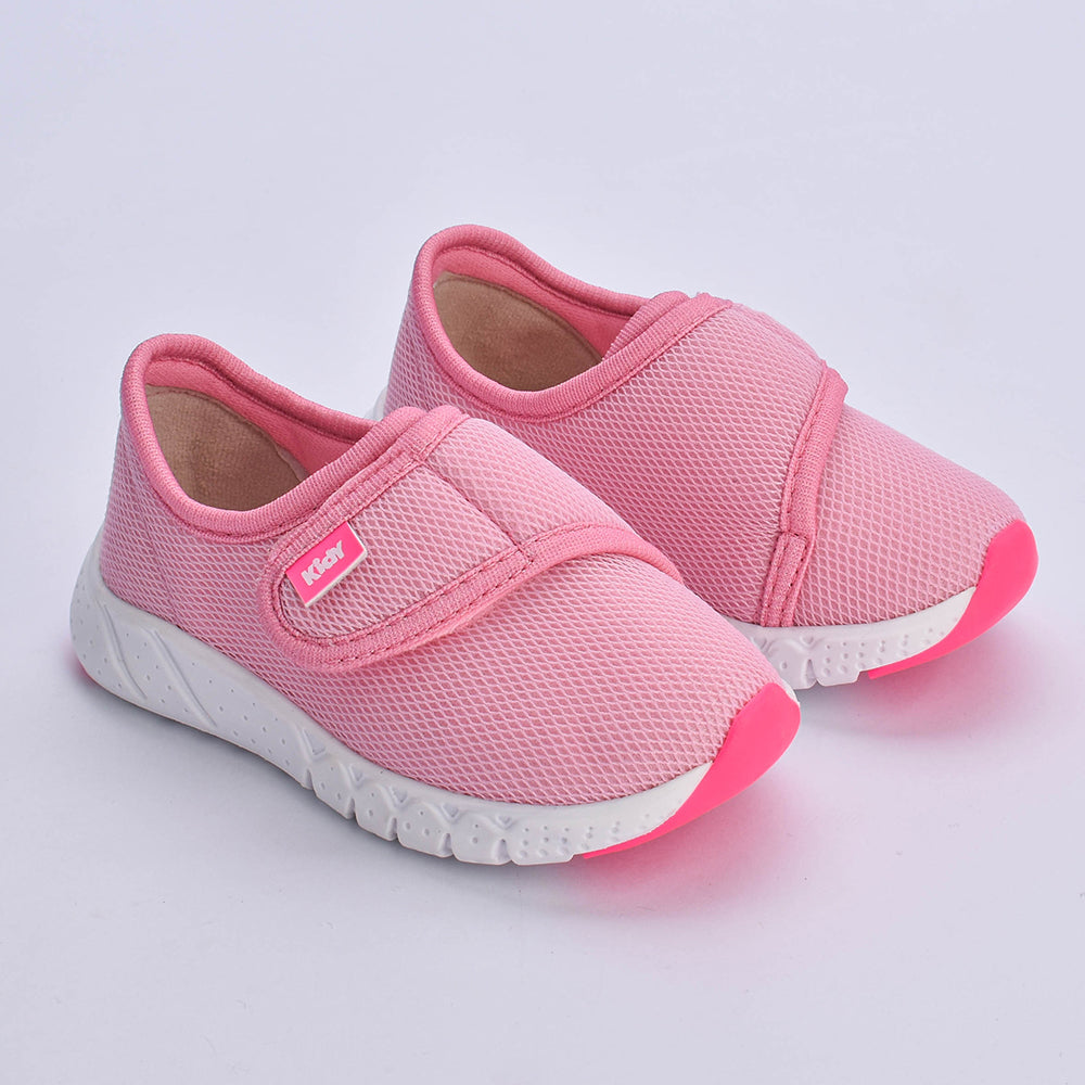 Tênis Kidy Bebê Equilíbrio Rosa com Pink Neon - Confortável, Leve e com Tecnologia Equilíbrio