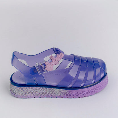 Sandália Menina Kidy Gloss Belinha Lilás