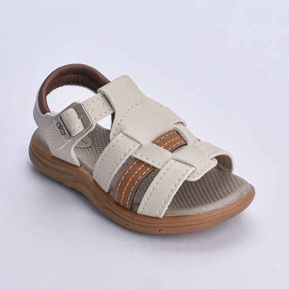 Sandália Papete Menino Kidy Flex Anatômica Natural Caramelo