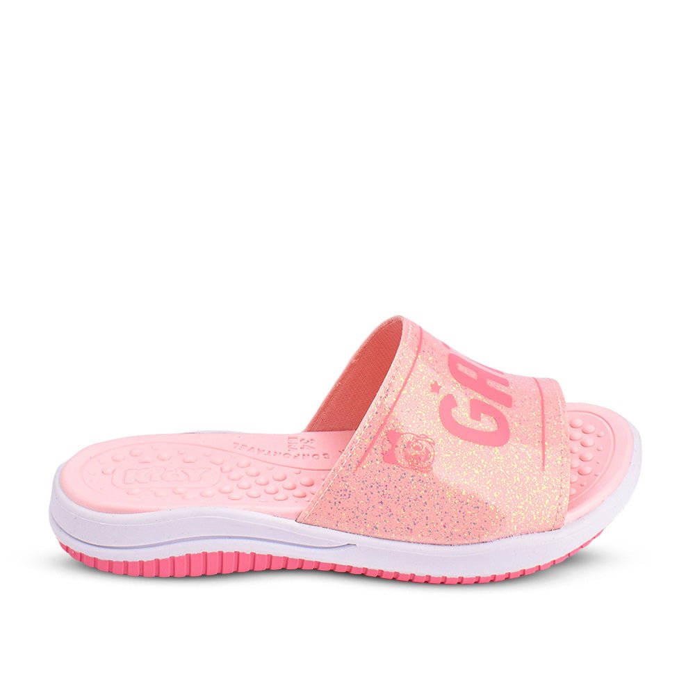 Chinelo Infantil Menina Kidy Gato Galáctico Rosa Confortável - Kidy Calçados - Sandália e Papete