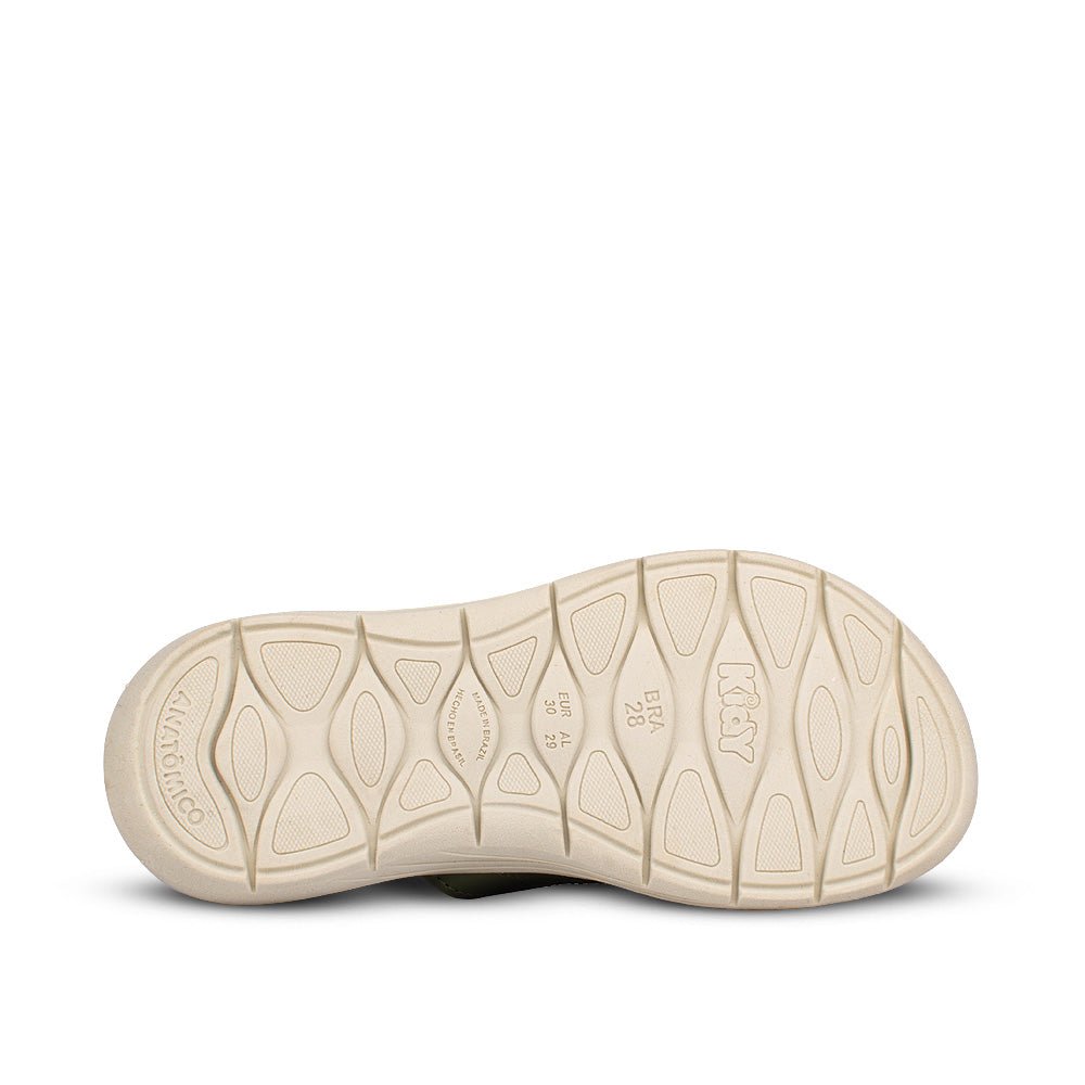 Chinelo Infantil Menino Kidy Fly Verde Militar Preto Antiderrapante - Kidy Calçados - 
