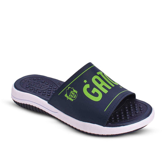 Chinelo Infantil Menino Kidy Gato Galáctico Azul Marinho Confortável - Kidy Calçados - Sandália e Papete