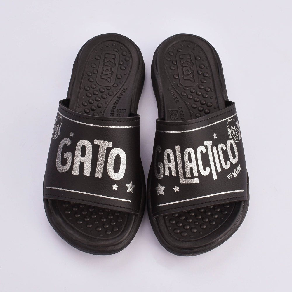 Chinelo Menino Infantil Kidy Gato Galáctico Macio Antiderrapante Anatômico - Kidy Calçados - Chinelo