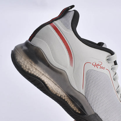 Tênis Infantil K360 Alpha Air Cinza e Vermelho - Amortecimento e Conforto para o Dia a Dia