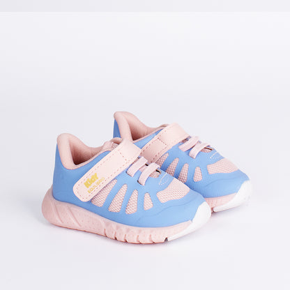 Tênis Menina Infantil Kidy Equilíbrio Azul e Nude