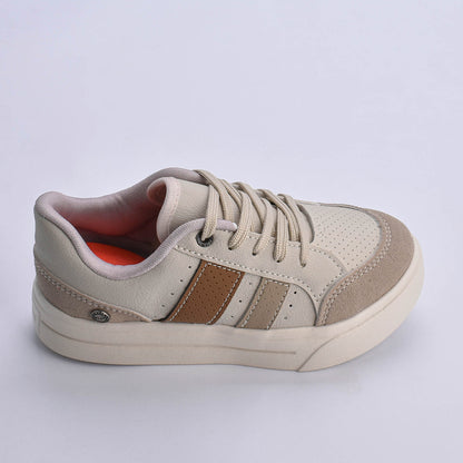 Tênis Menino Infantil K360 Ultra Leve Natural e Caramelo