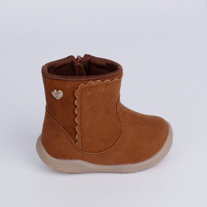 Bota Menina Infantil Kidy Baby Soft Marrom