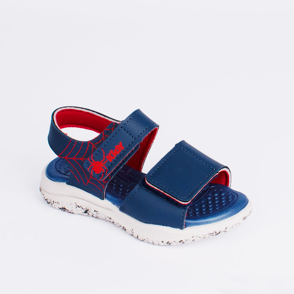 SANDALIA PAPETE MENINO KIDY FLY BABY MARINHO/VERMELHO