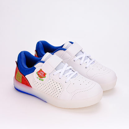 TÊNIS INFANTIL MENINO LED KIDY HYPE GALACTICO BRANCO/AZUL