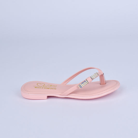 Sandália Menina Infantil Kidy Flat Ibiza Nude