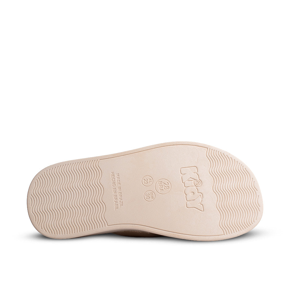 Chinelo Infantil Menina Kidy Dourado Metalizado com Plataforma