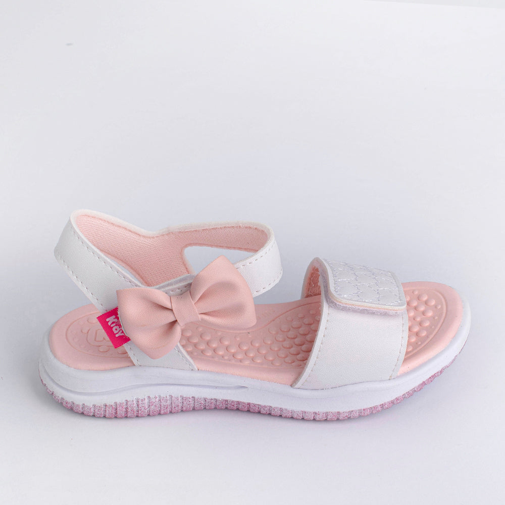 SANDALIA KIDY FLY BABY BRANCO/ROSA