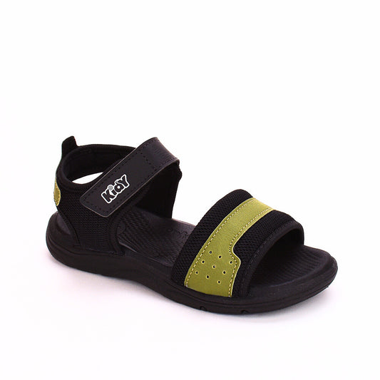 SANDÁLIA KIDY COMFORT PRETO/VERDE MILITAR Kidy