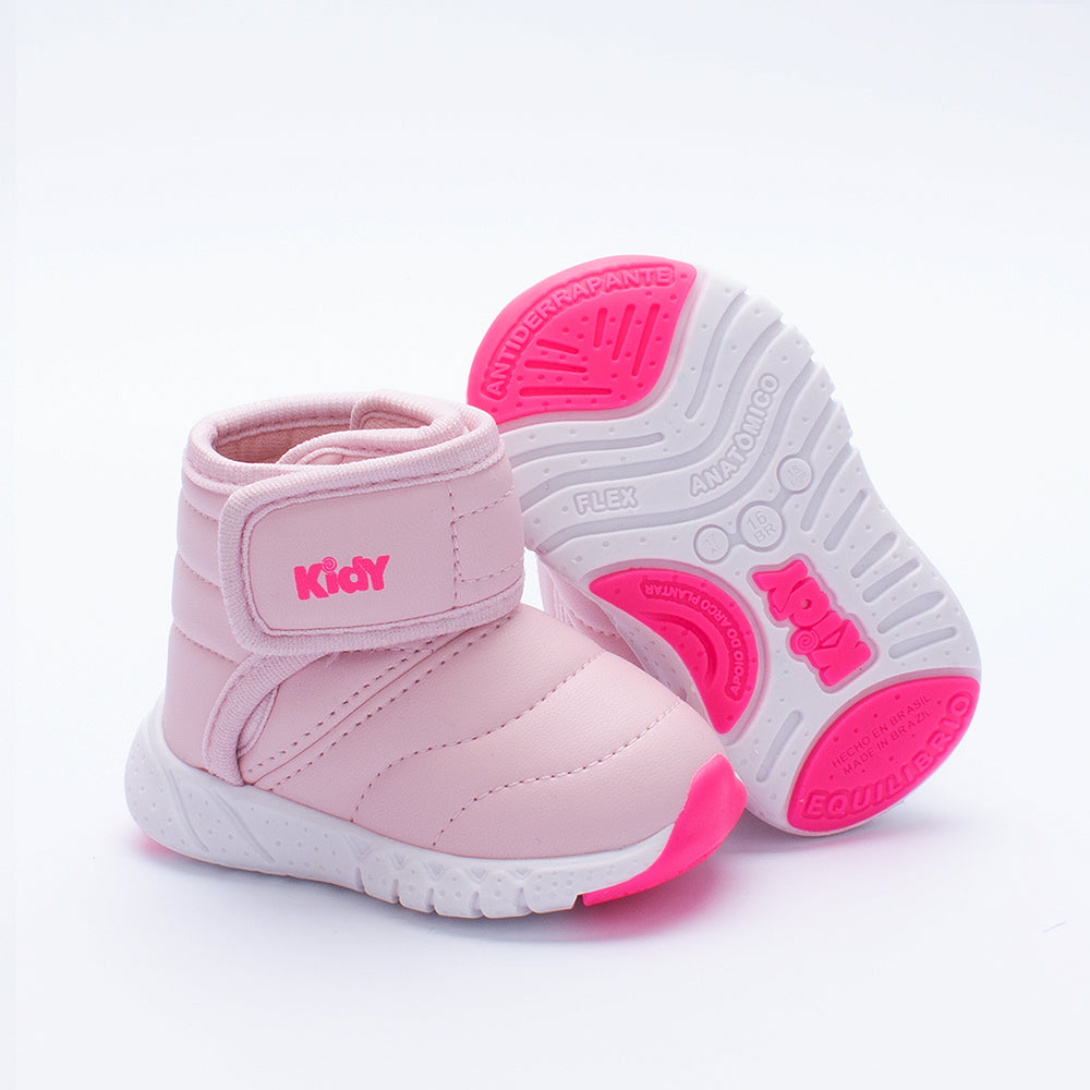 TENIS INFANTIL MENINA KIDY EQUILIBRIO ROSA