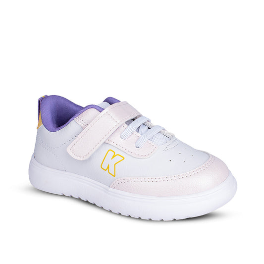 Tênis Infantil Menina Kidy Soft Off White Fecho Duplo e Conforto