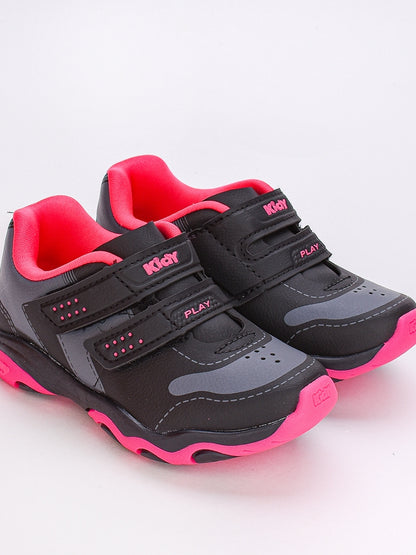 TENIS KIDY PLAY RESPITEC PRETO/PINK NEON