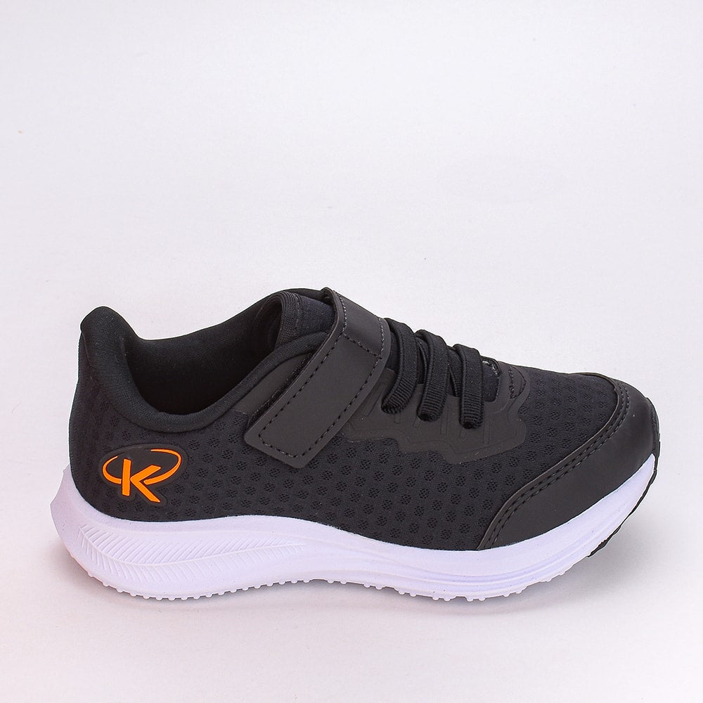 Tênis Infantil Menino K360 Kidy Energy Respitec Preto Esportivo Velcro