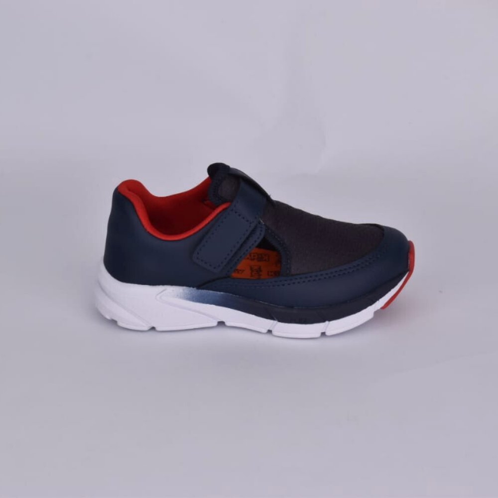 Tênis Menino Infantil Kidy Energy Baby Respitec Marinho e Vermelho