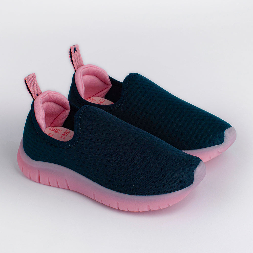 Tênis Menina Infantil Kidy Ultra Flex Marinho e Rosa
