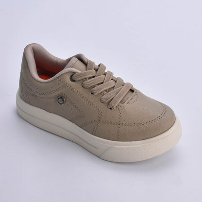 Tênis Infantil Menino Kidy K360 Ultra Leve Taupe Conforto e Leveza