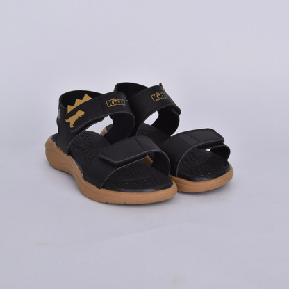 Sandália Infantil Menino Kidy Fly Preto Crepe com Dino Surpresa