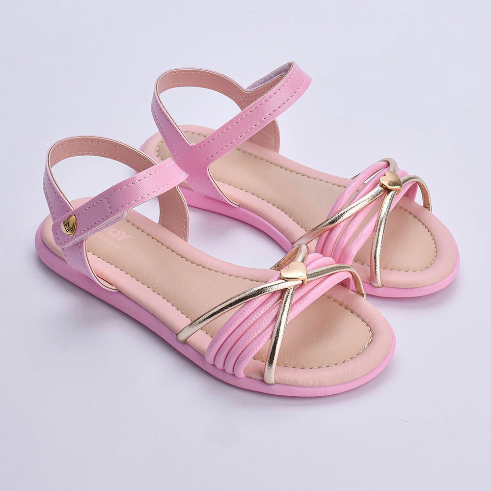 Sandália Menina Infantil Kidy Cristal Rosa
