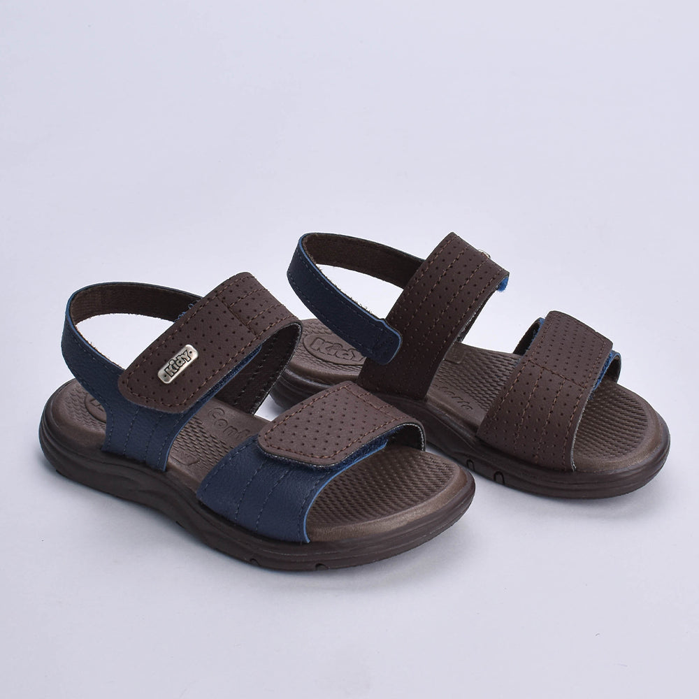 Sandália Kidy Flex Anatômica Marinho Café