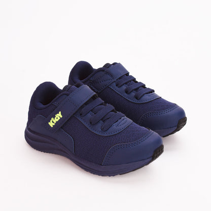 Tênis Infantil Menino Kidy Super Conforto Calce Fácil Azul Marinho
