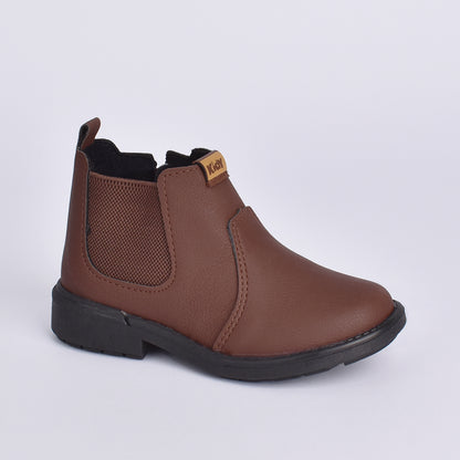 Bota Coturno Kidy Max Cano Curto Chelsea Marrom