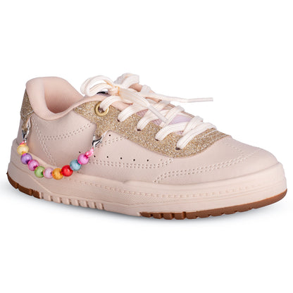 Tênis Menina K360 Estiloso Respitec Marfim