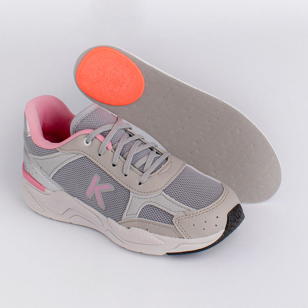 Tênis K360 Retro Cinza e Rosa