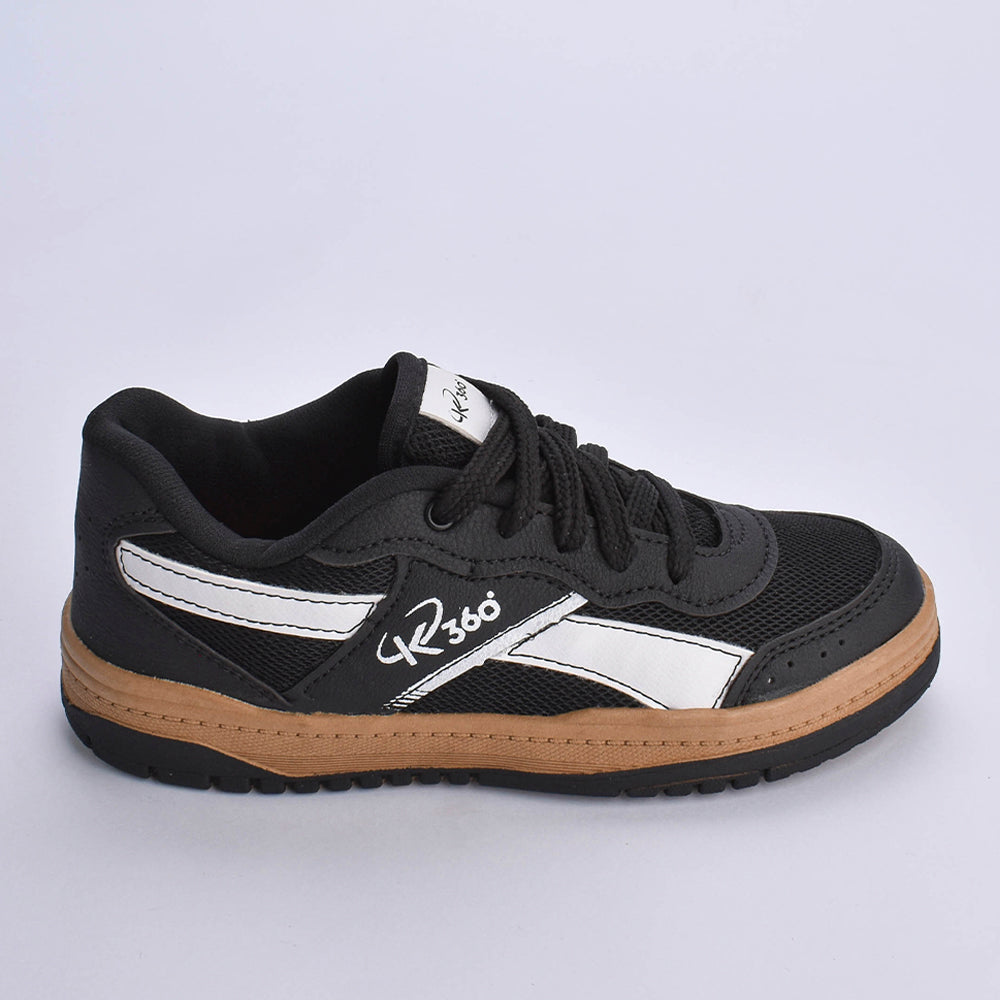 Tênis Menino K360 Estilo Respitec Preto e Branco