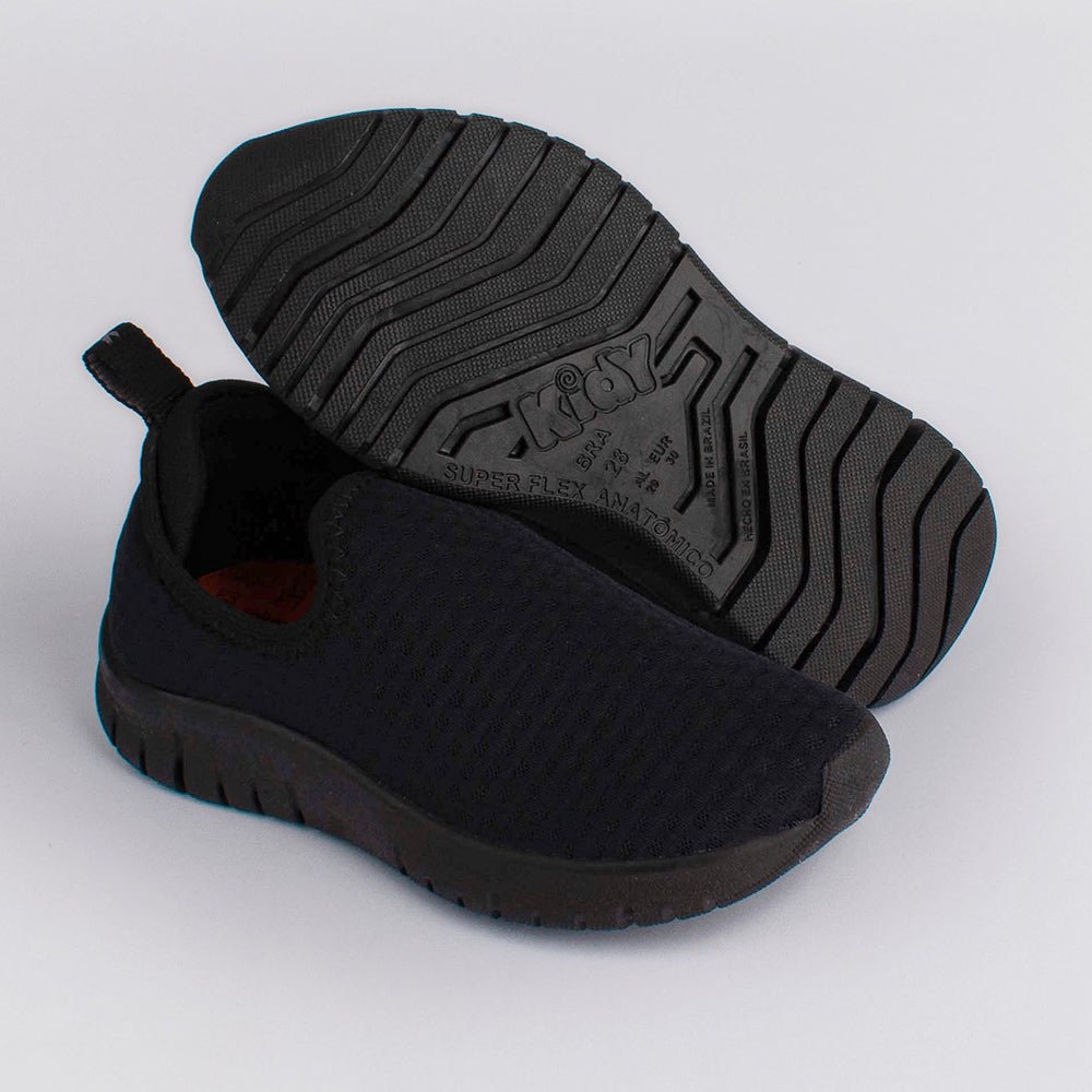ênis Infantil Menino Kidy Ultra Flex Preto Ultraflexível e Confortável - Kidy Calçados - Tênis