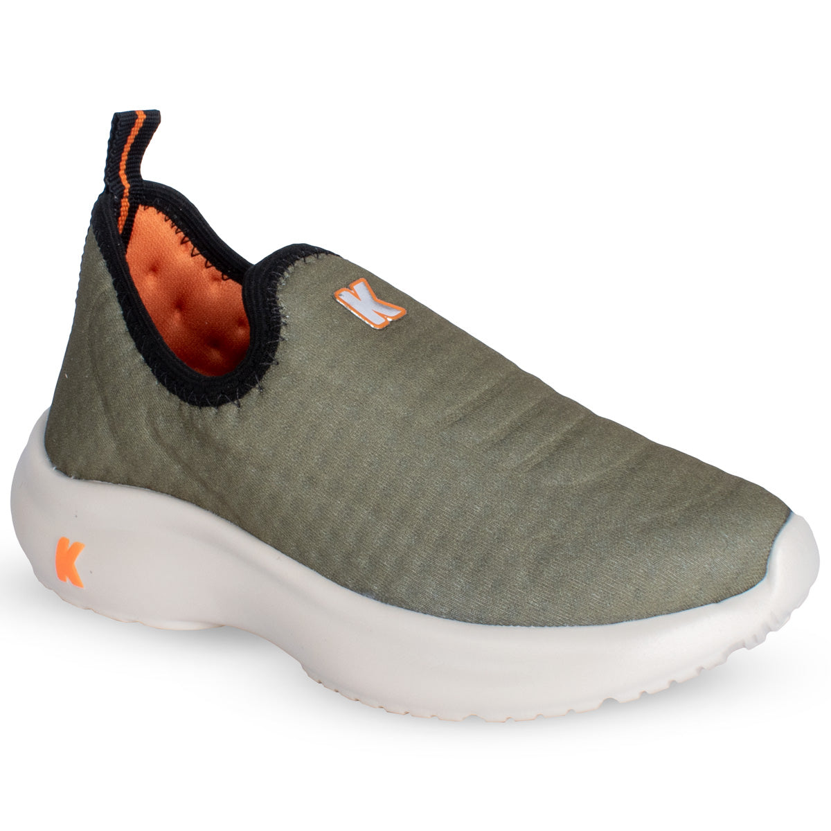 Tênis Menino Kidy Nuvem Verde Preto e Laranja