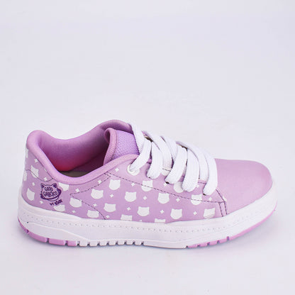 TÊNIS Infantil Menina Gato Galáctico K360 ESTILO RESPITEC LAVANDA/UVA Kidy