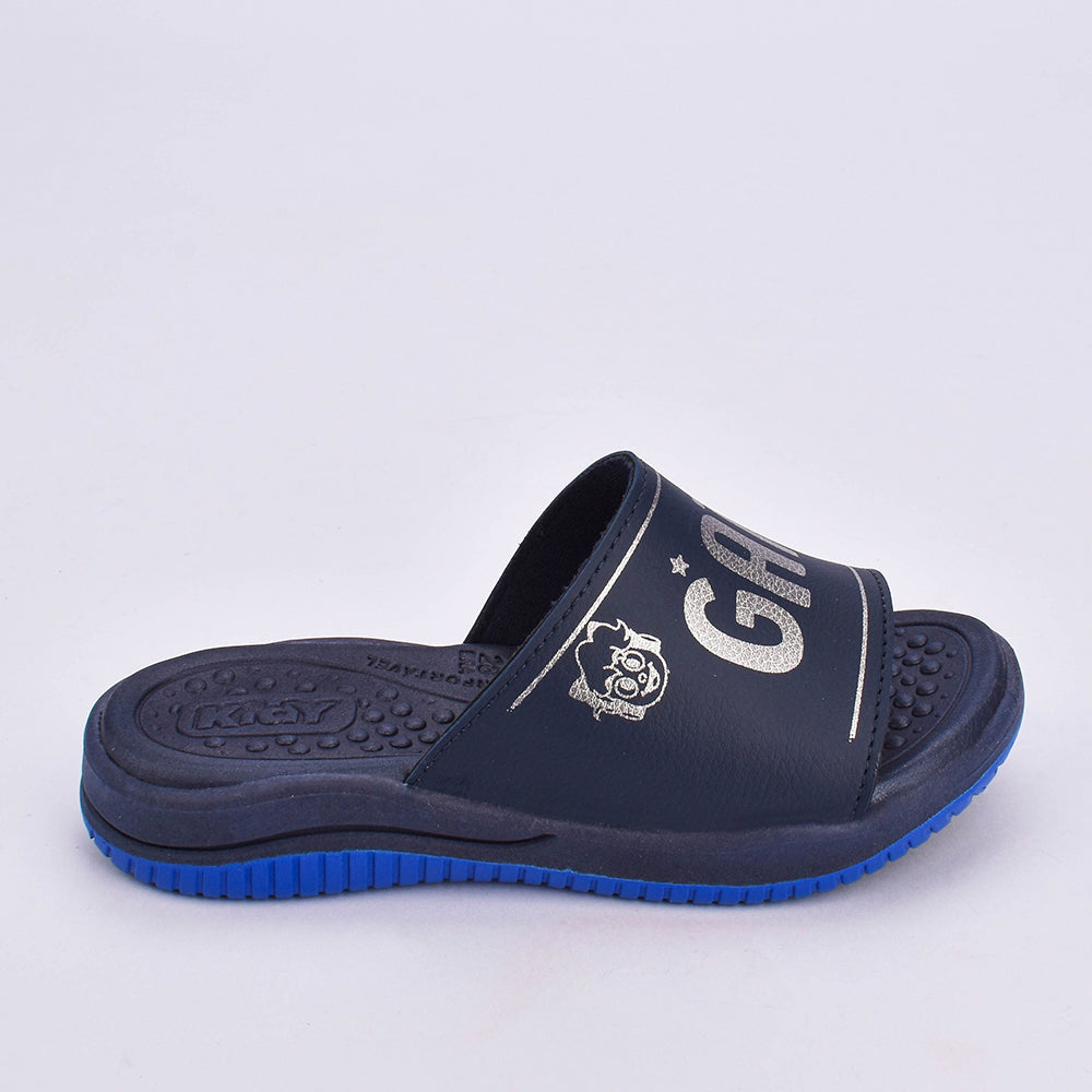 SANDÁLIA Chinelo Infantil Menino Gato Galáctico KIDY FLY  MARINHO/PRATA Kidy