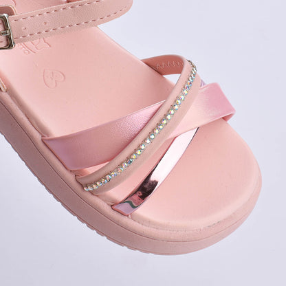 Sandália Menina Kidy Mini Flatform Nude