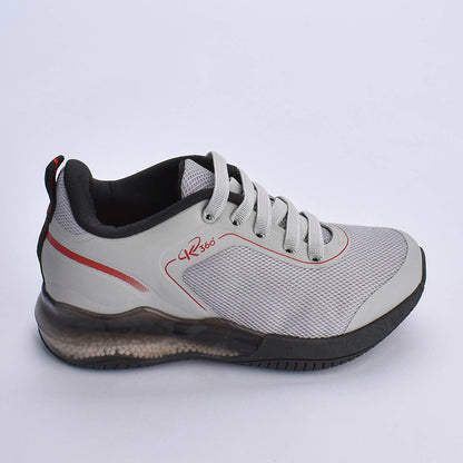 Tênis Infantil K360 Alpha Air Cinza e Vermelho - Amortecimento e Conforto para o Dia a Dia